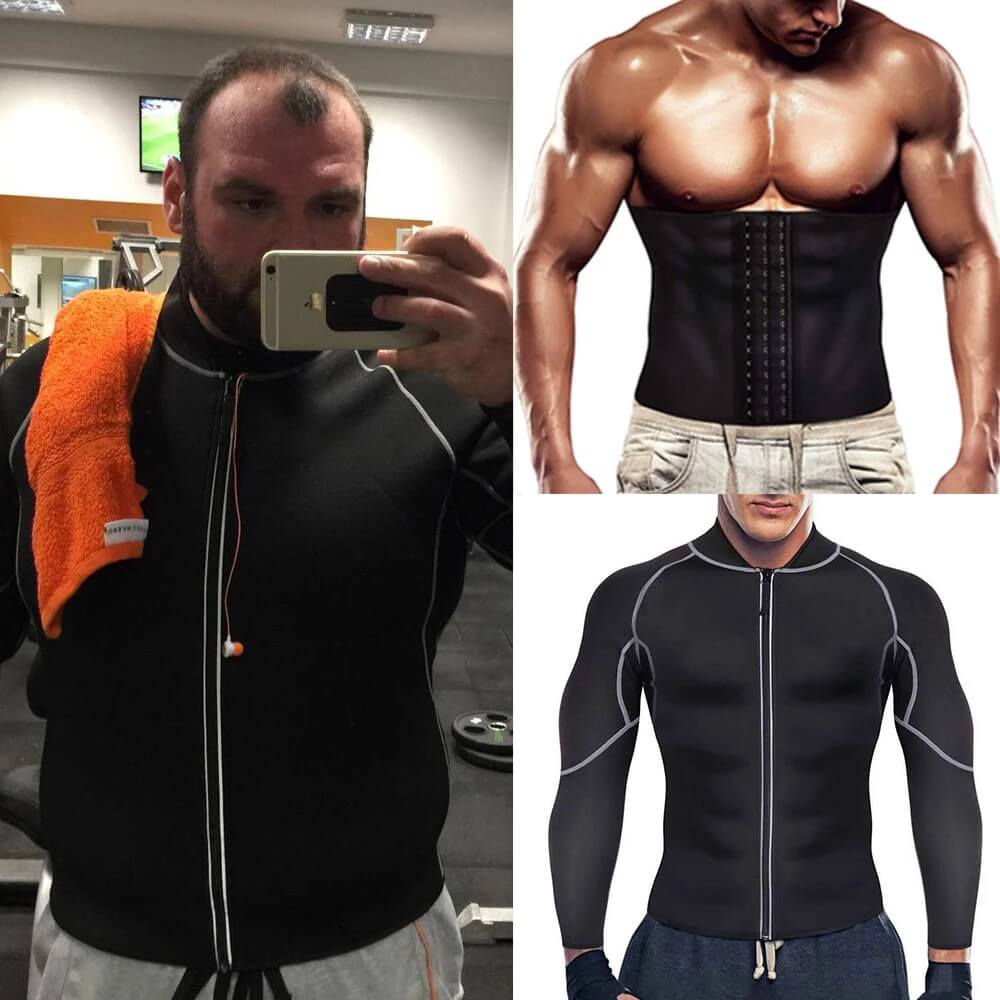 Waist Trainer Belt + Sweat Hot Sauna Jacket