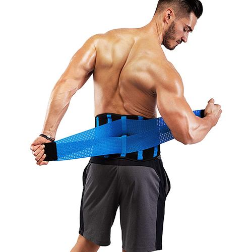 Men Adjustable Workout Waist Trainer - Running & Weightlifting, Joint Stabilizer with Compression Straps