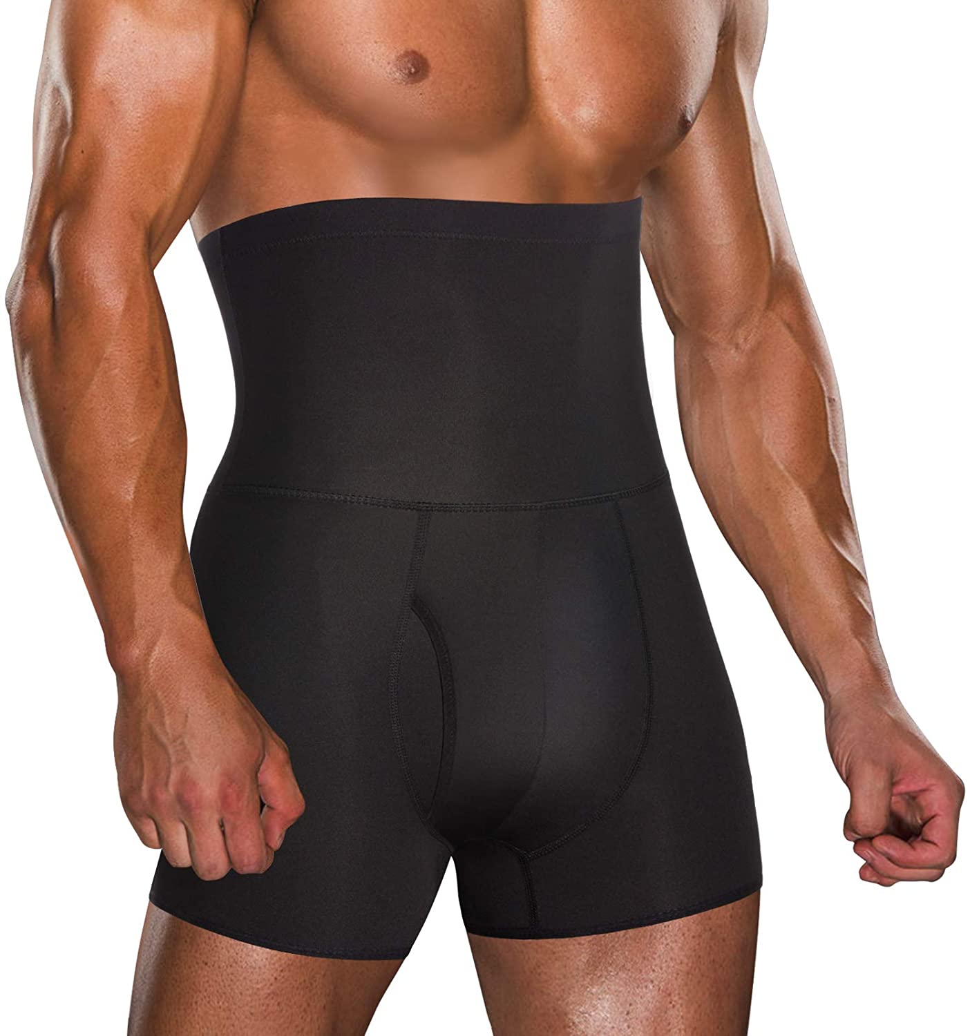 Men's Girdle Tummy Control Shorts With Removable Pads