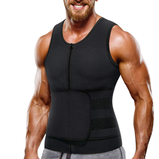 Men Waist Trainer Vest  with Adjustable Tank Top