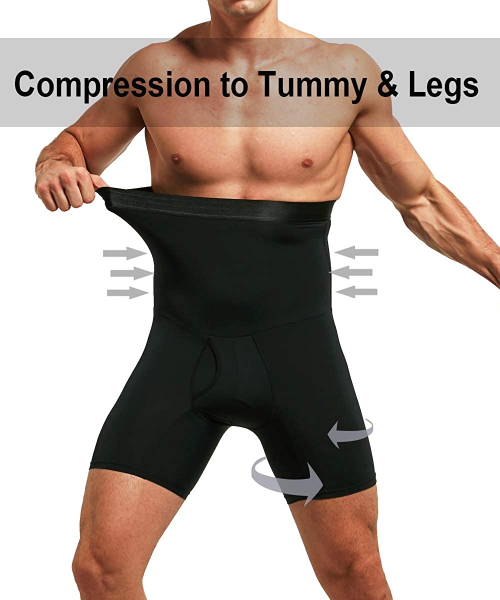 Men's Girdle Tummy Control Shorts With Removable Pads