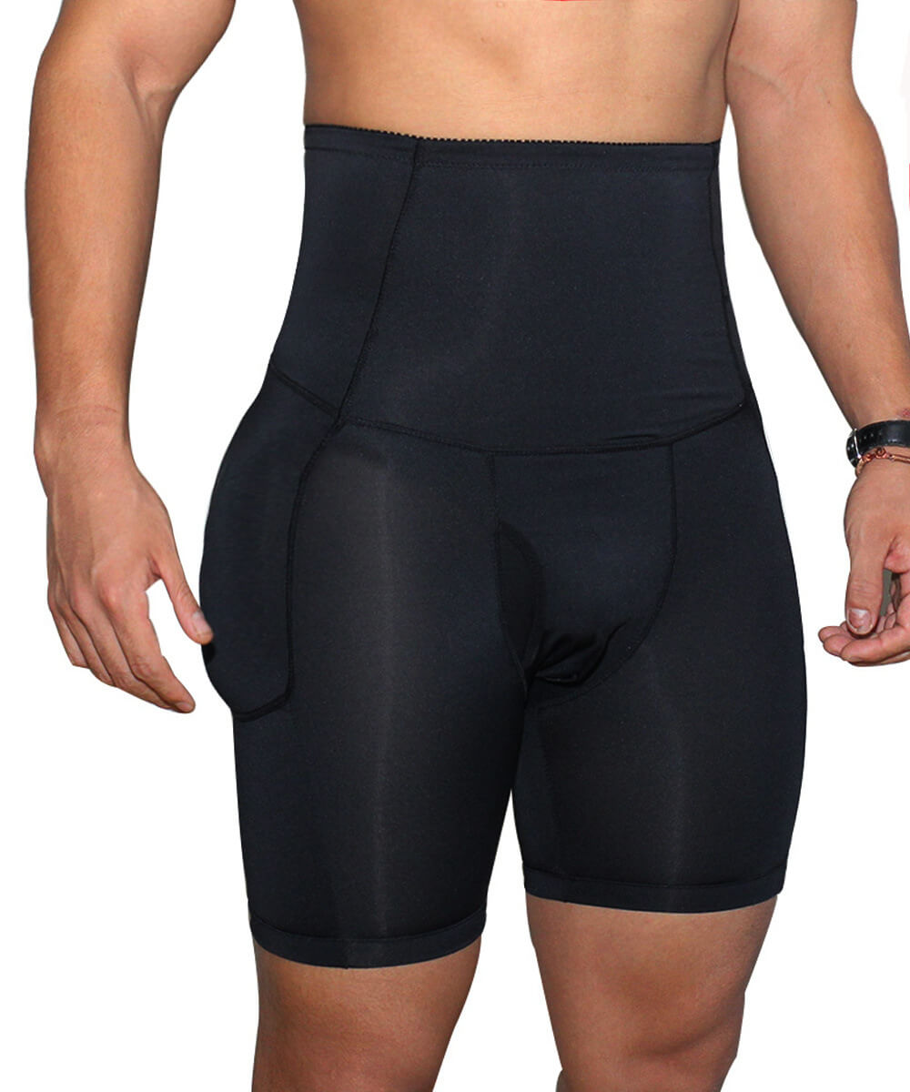 Men's Girdle Tummy Control Shorts With Removable Pads