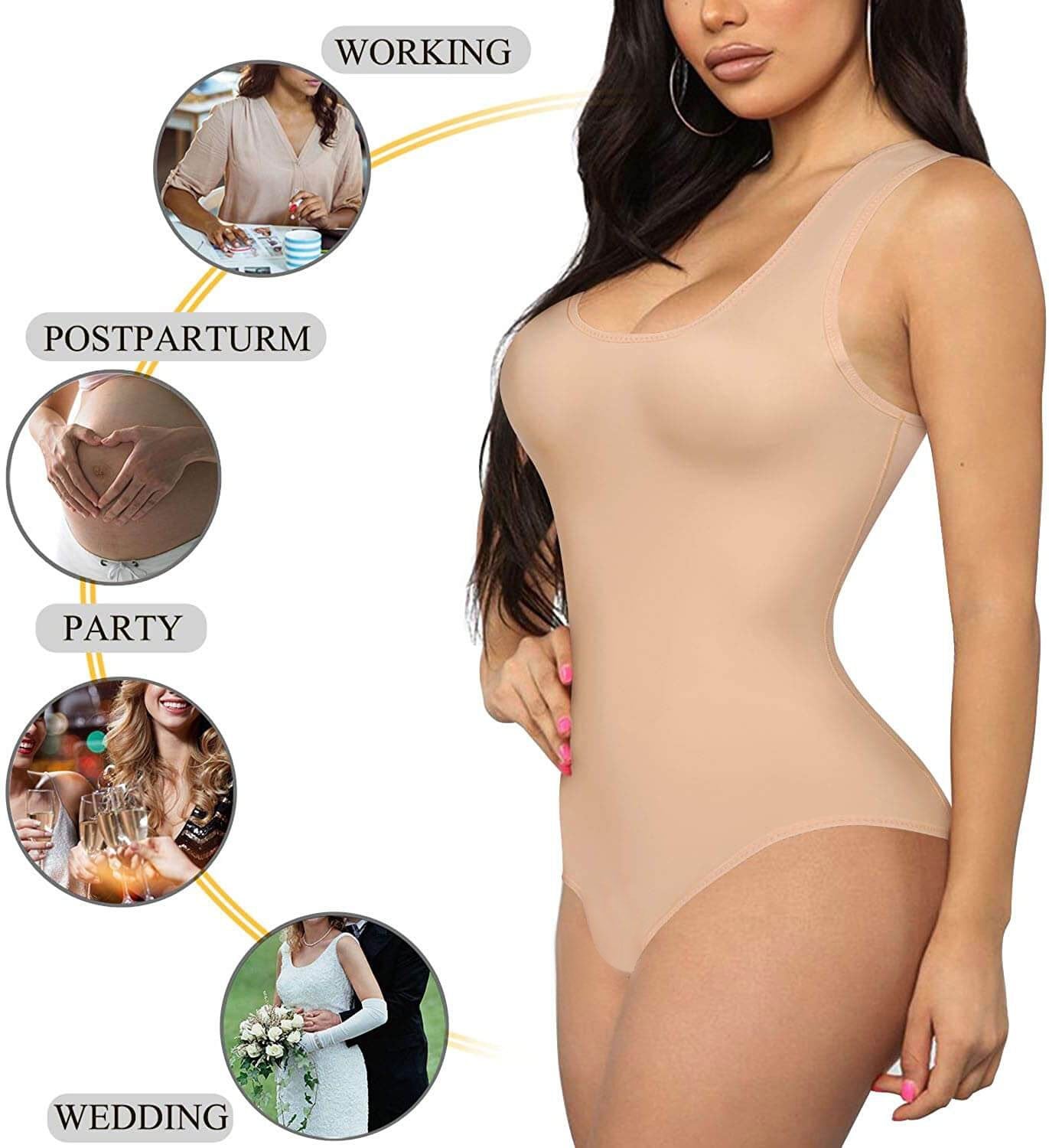 Women Tummy Control Vest Full Body Shaper