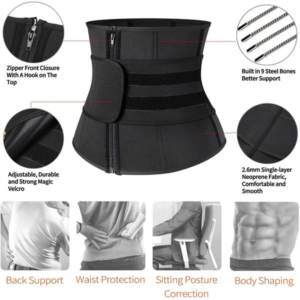 Men Double Straps Tummy Control Waist Trainer