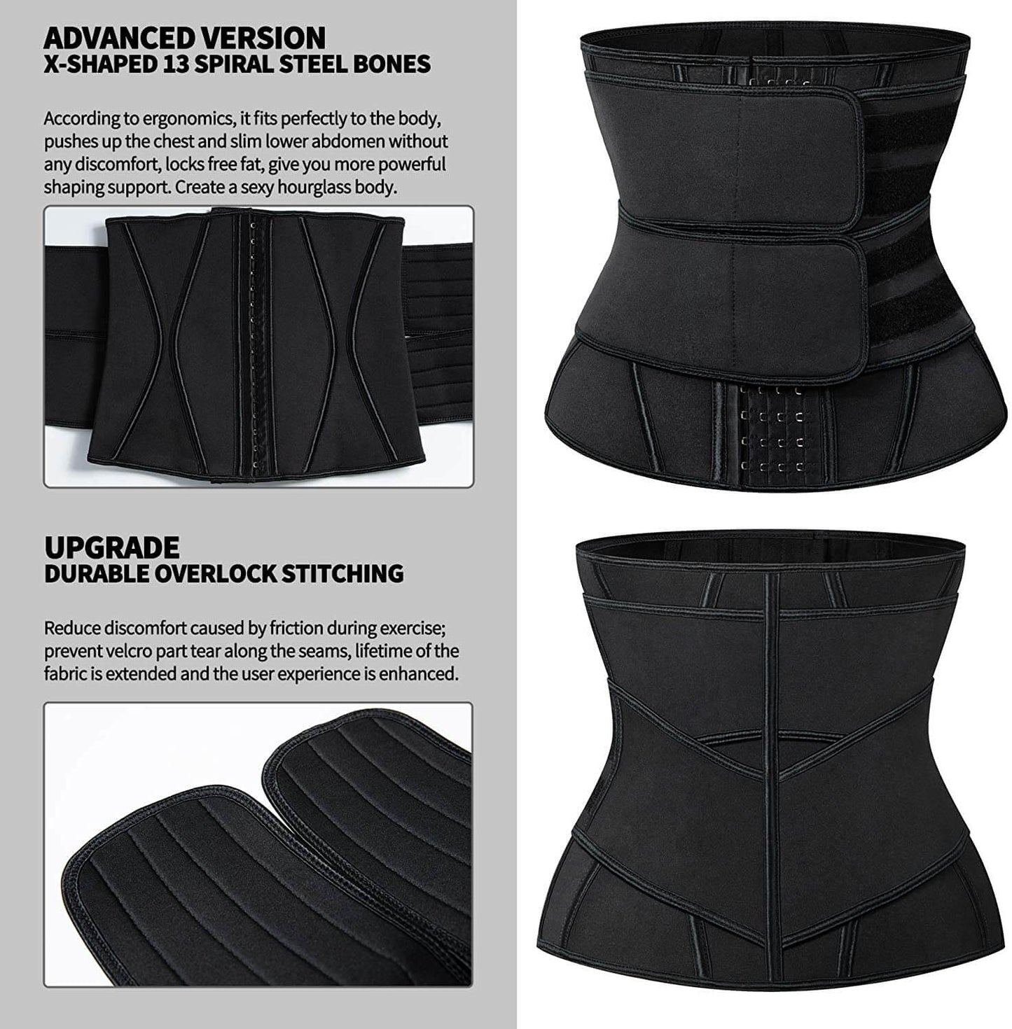 Men Neoprene Sauna Workout Waist Trainer