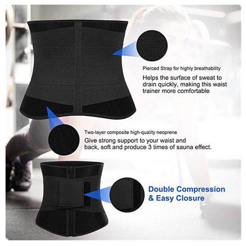 Men Waist Trainer Belt Tummy Control Waist Cincher Trimmer Sauna Sweat Workout Girdle Slim Belly Band