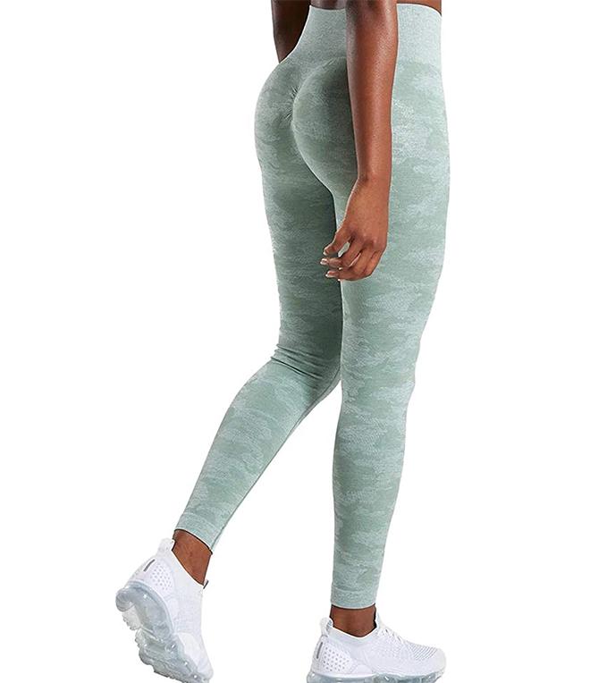 Camo Seamless Leggings High Waist Workout Leggings for Women Gym Yoga Pants