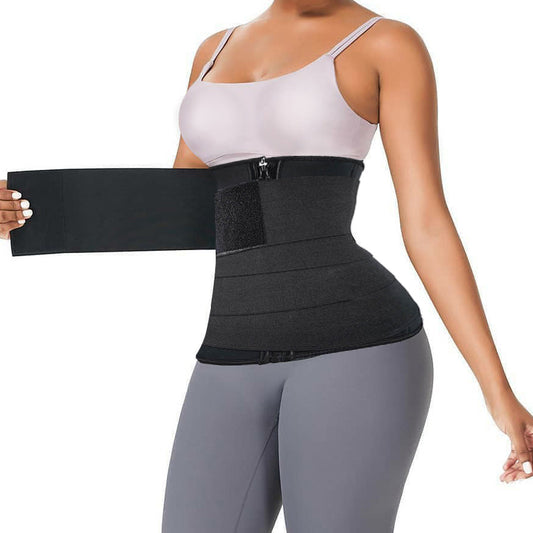 Waist Trainer for Women Long Torso Sweat Waist Trimmer Shapewear Tummy Control Waist Shaper Tummy Wrap