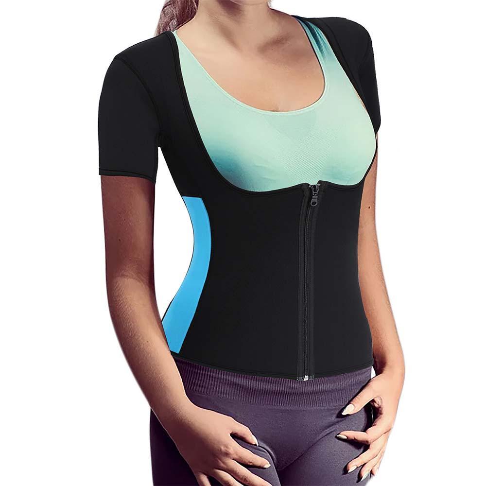 Women's Neoprene Sauna Vest with Sleeves