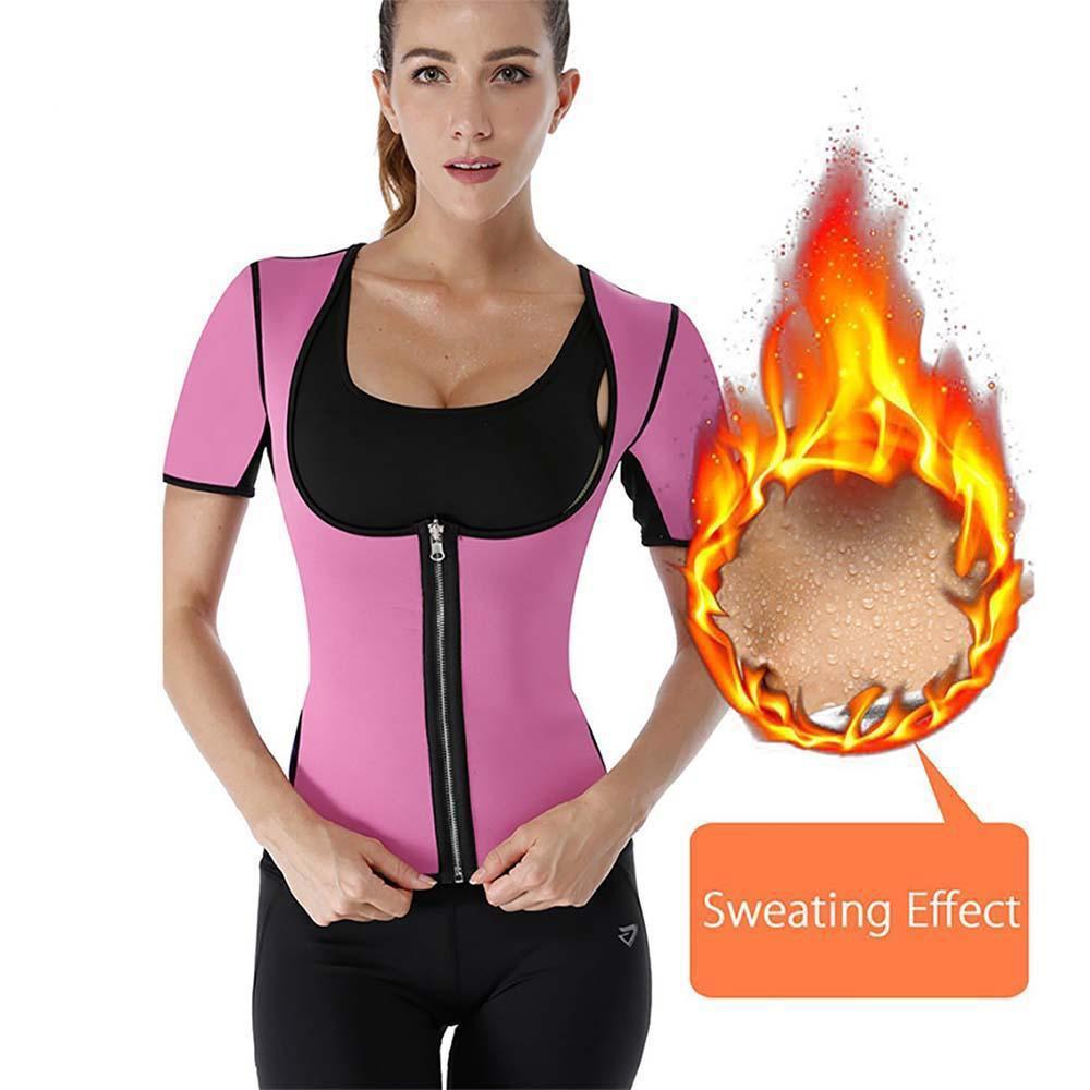 Women's Neoprene Sauna Vest with Sleeves