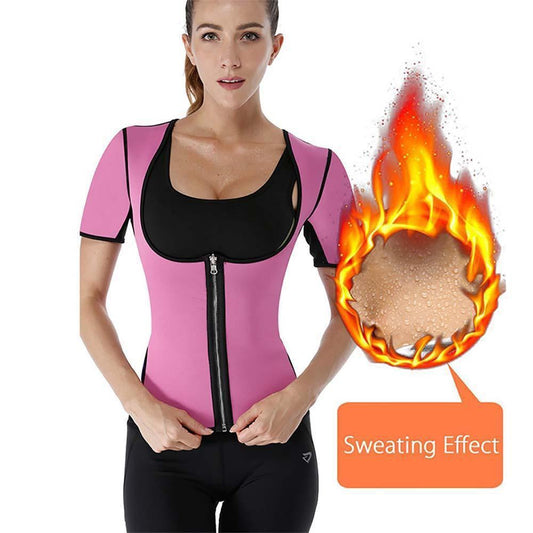 Women's Neoprene Sauna Vest with Sleeves