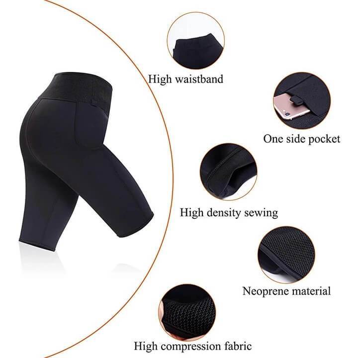 Women Weight Loss Pants Neoprene Exercise Leggings Sauna Suit