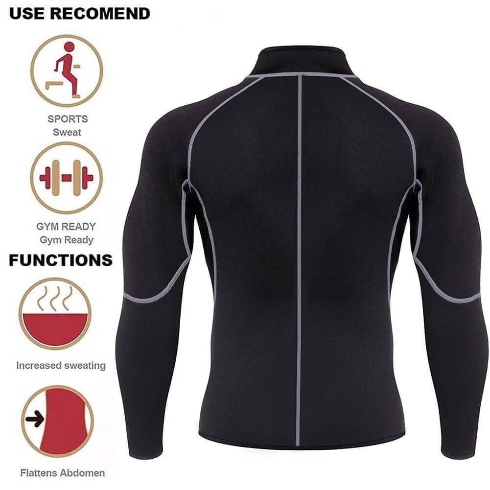 Men Sweat Neoprene Sauna Suit