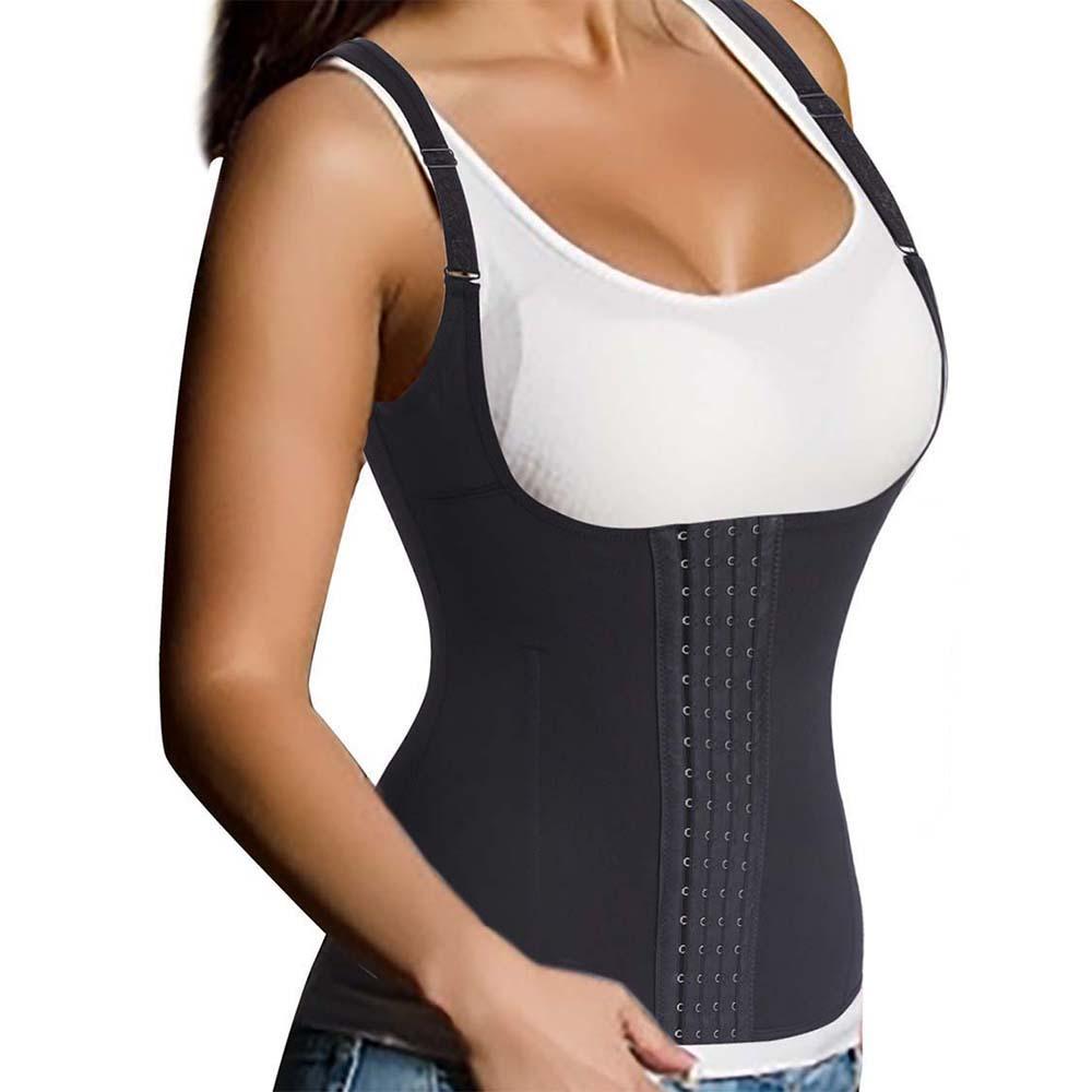 Women's Latex Underbust Waist Training Steel Boned Shapewear Corset