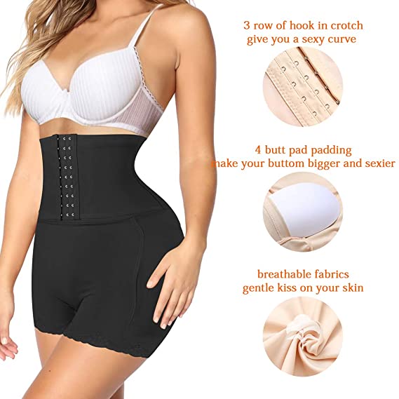 Women Butt Lifter Padded Panties Tummy Control Hip Enhancer Panty Waist Trainer Slimming Body Shaper