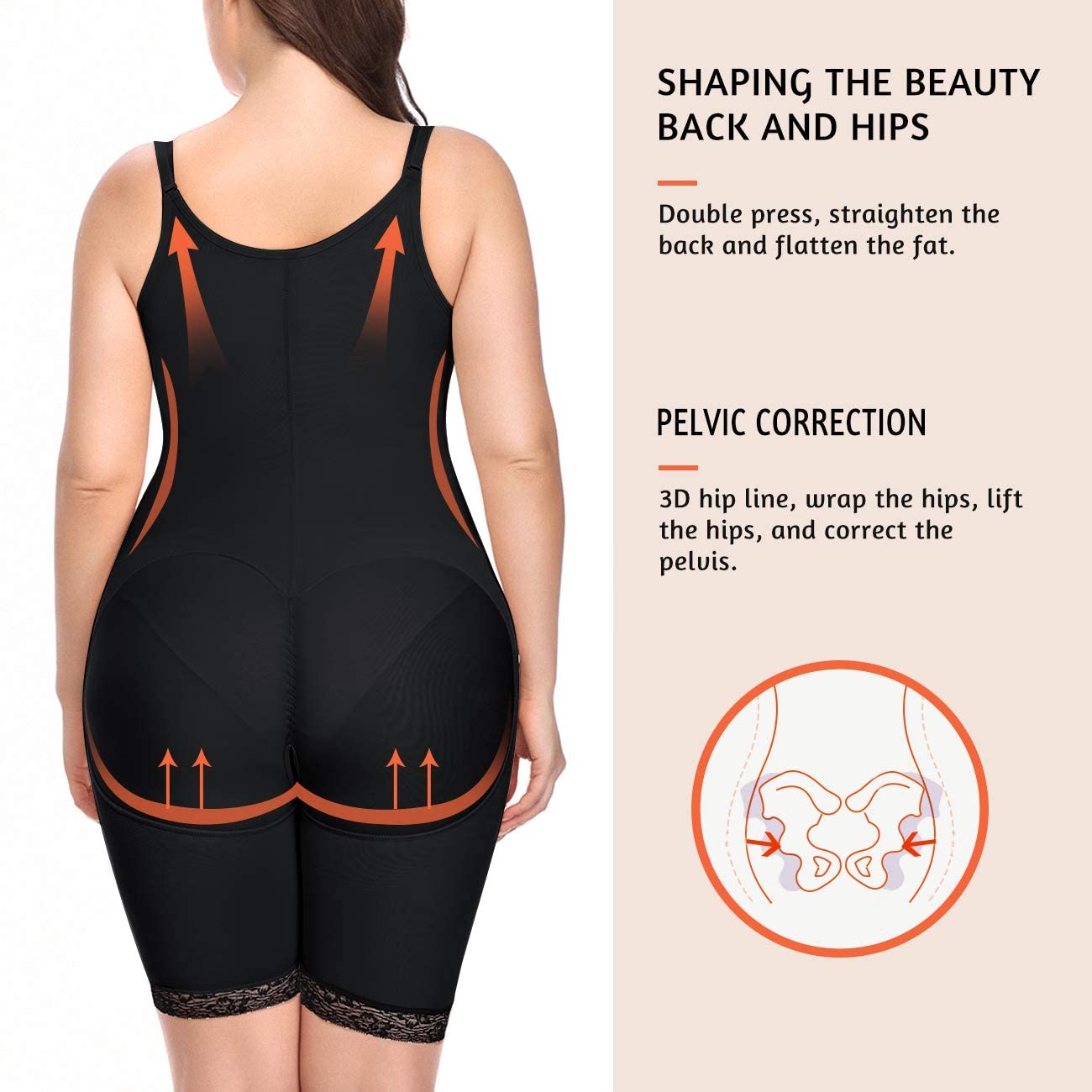 Womens Slimming Bodysuit Tummy Control Seamless Shapewear Full Body Shaper Corset