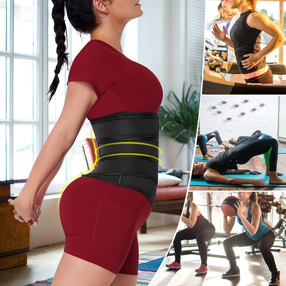 Women's Waist Trainer Neoprene Three-strip Corset Corset Drawstring Shapewear Workout Sports Belt