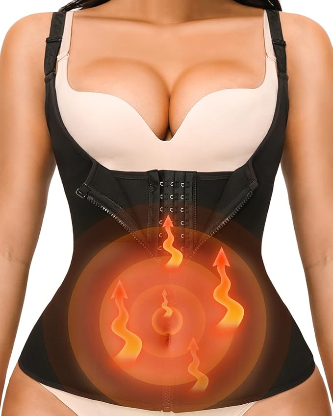 Women Zipper Vest Corset