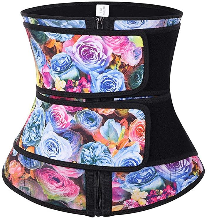 Neoprene Waist Trainer with 2 Brands Prevent Roll up & down