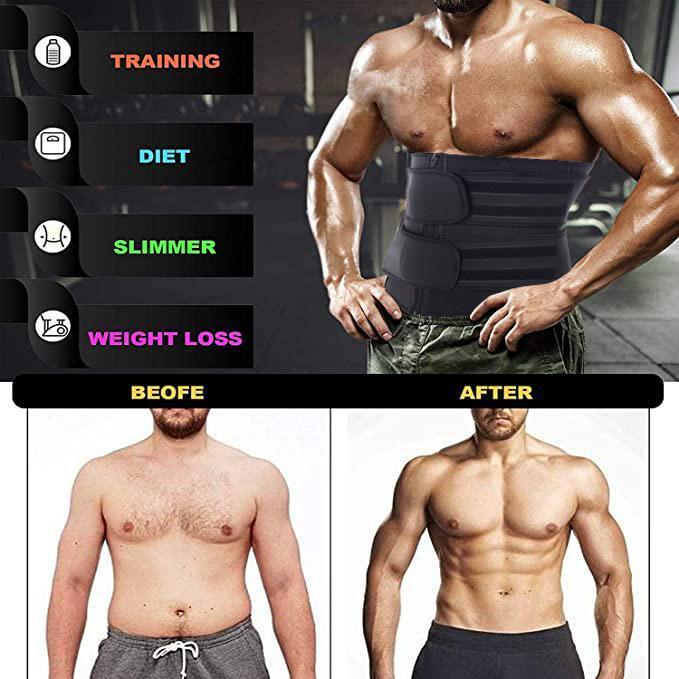 Men Double Straps Tummy Control Waist Trainer