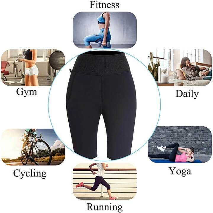 Women Weight Loss Pants Neoprene Exercise Leggings Sauna Suit