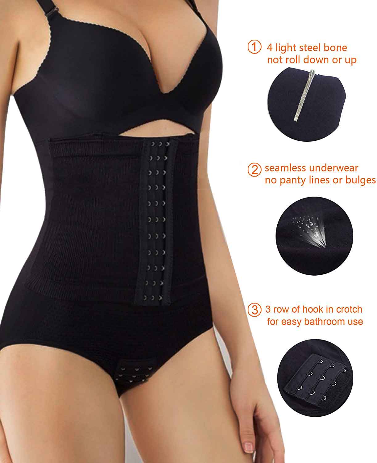 Women Butt Lifter Shapewear Hi-Waist Tummy Control Panties Slimmer Body Shaper