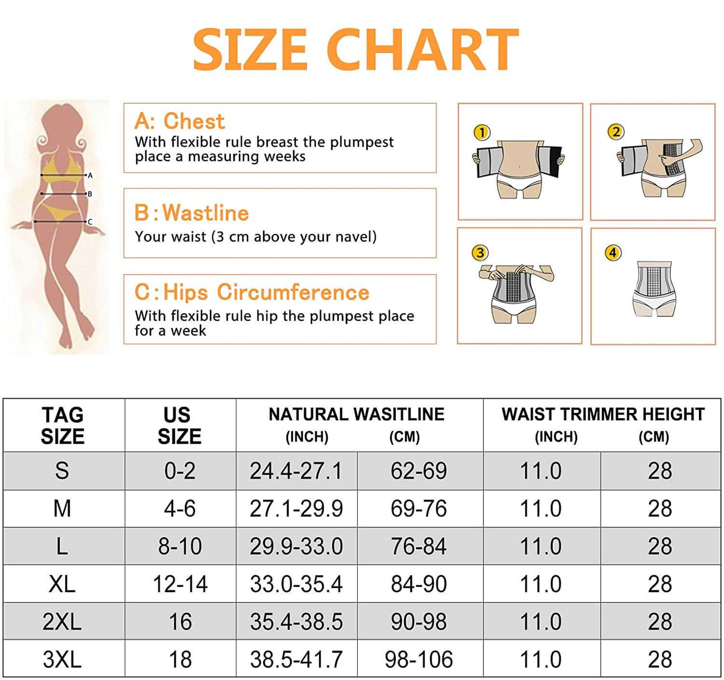 Workout Waist Trainer Women Sweat Waist Trimmer  Body Shaper Tummy Control Girdle Sauna Suit for Women