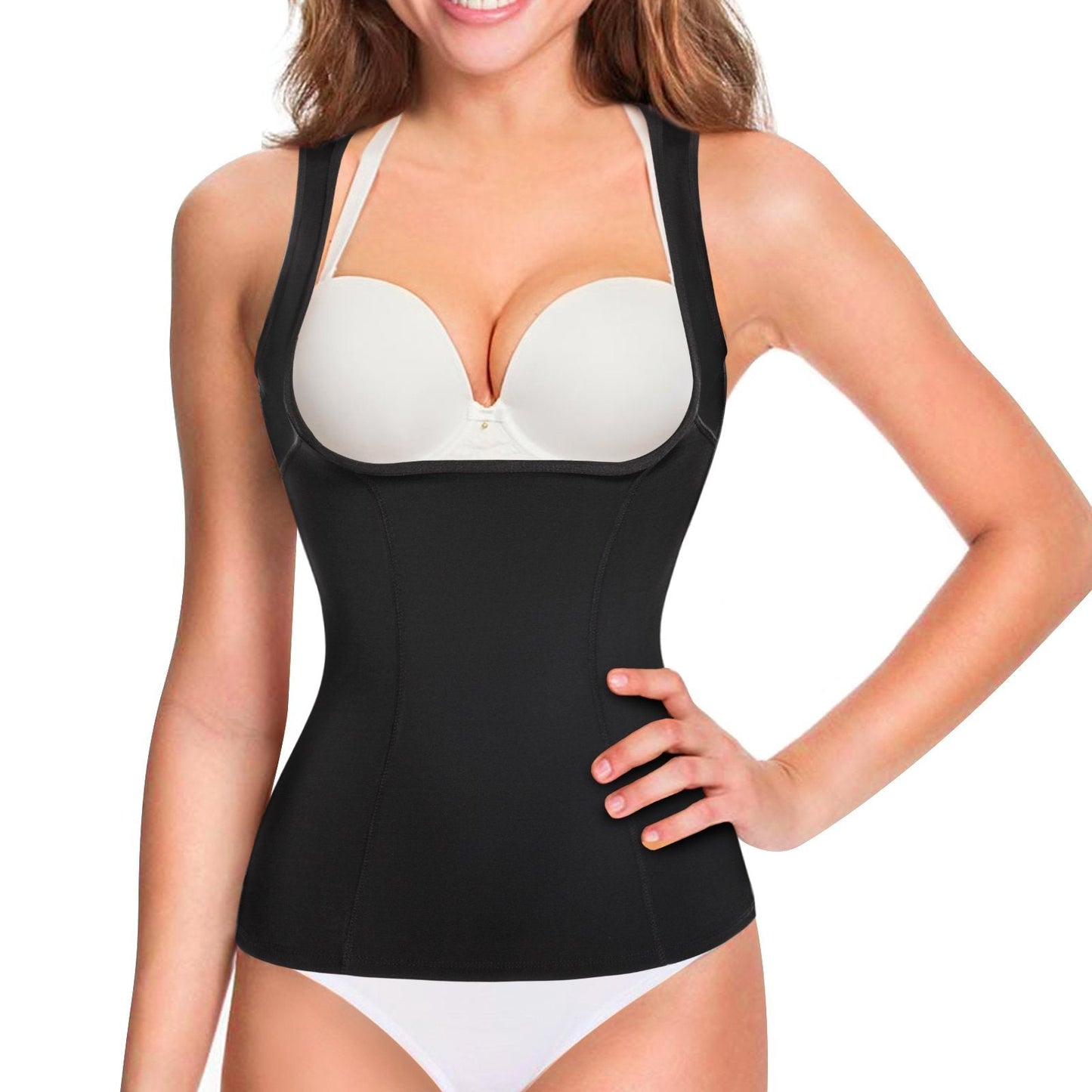 Women's Waist Cincher Tummy Control Shapewear Compression Vest Invisible Body Shaper