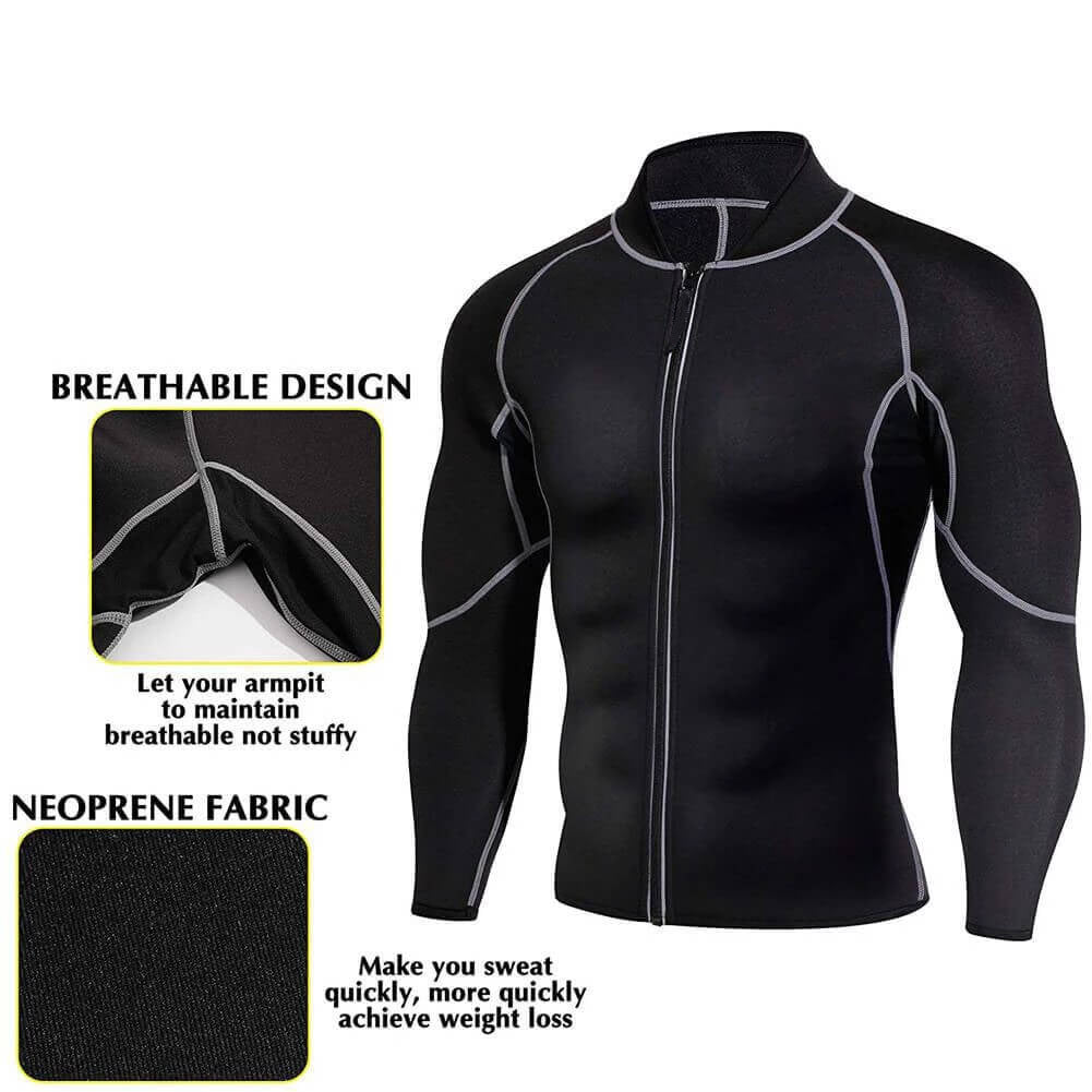 Men Sweat Neoprene Sauna Suit