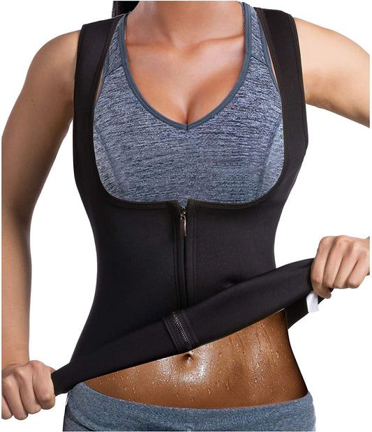 Waist Slim Zipper Sauna Corset