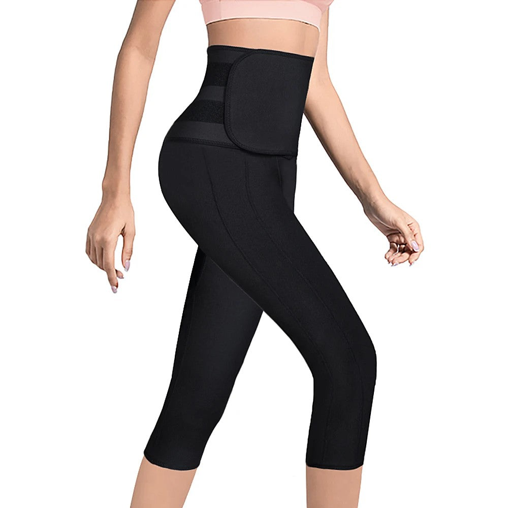 Women Sauna Yoga Pants with Waist Trainer