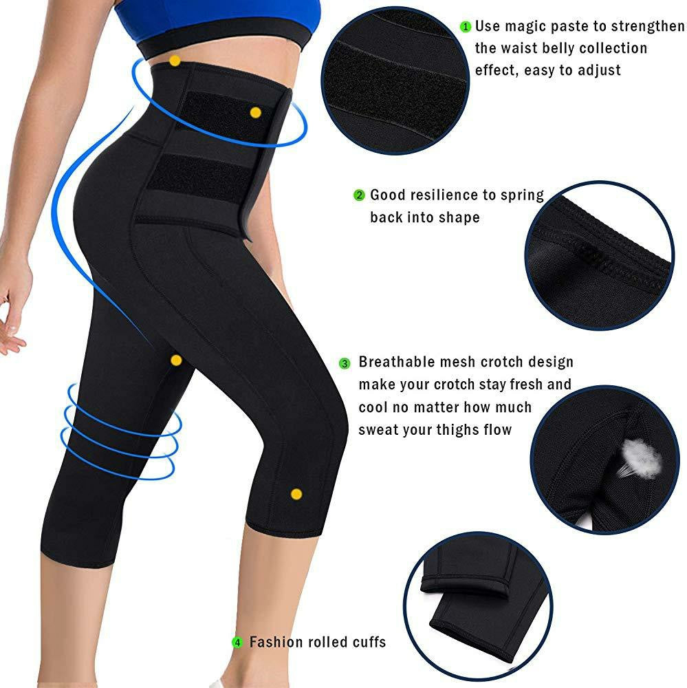 Women Sauna Yoga Pants with Waist Trainer