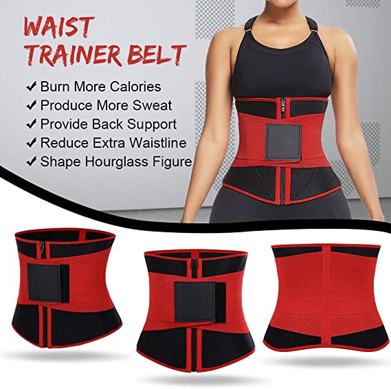 Women Waist Trainer Belt Tummy Control Waist Cincher Trimmer Sauna Sweat Workout Girdle Slim Belly Band