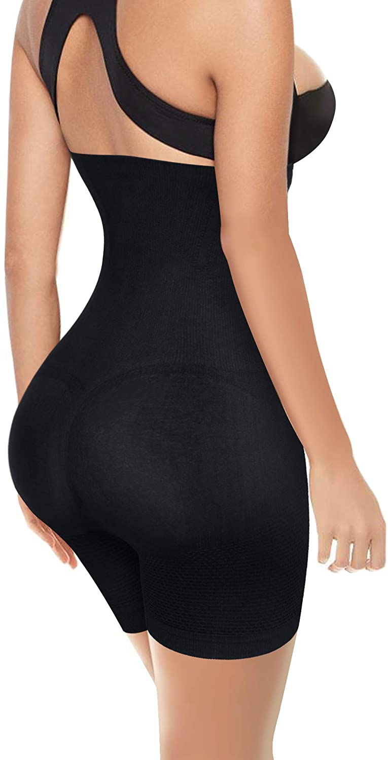 Women Waist Trainer Shapewear Tummy Control Body Shaper Shorts Hi-Waist Butt Lifter Thigh Slimmer