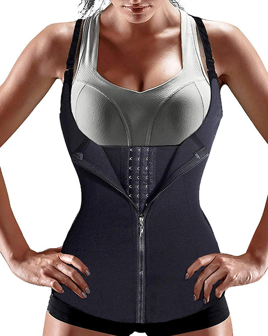 Women Zipper Vest Corset