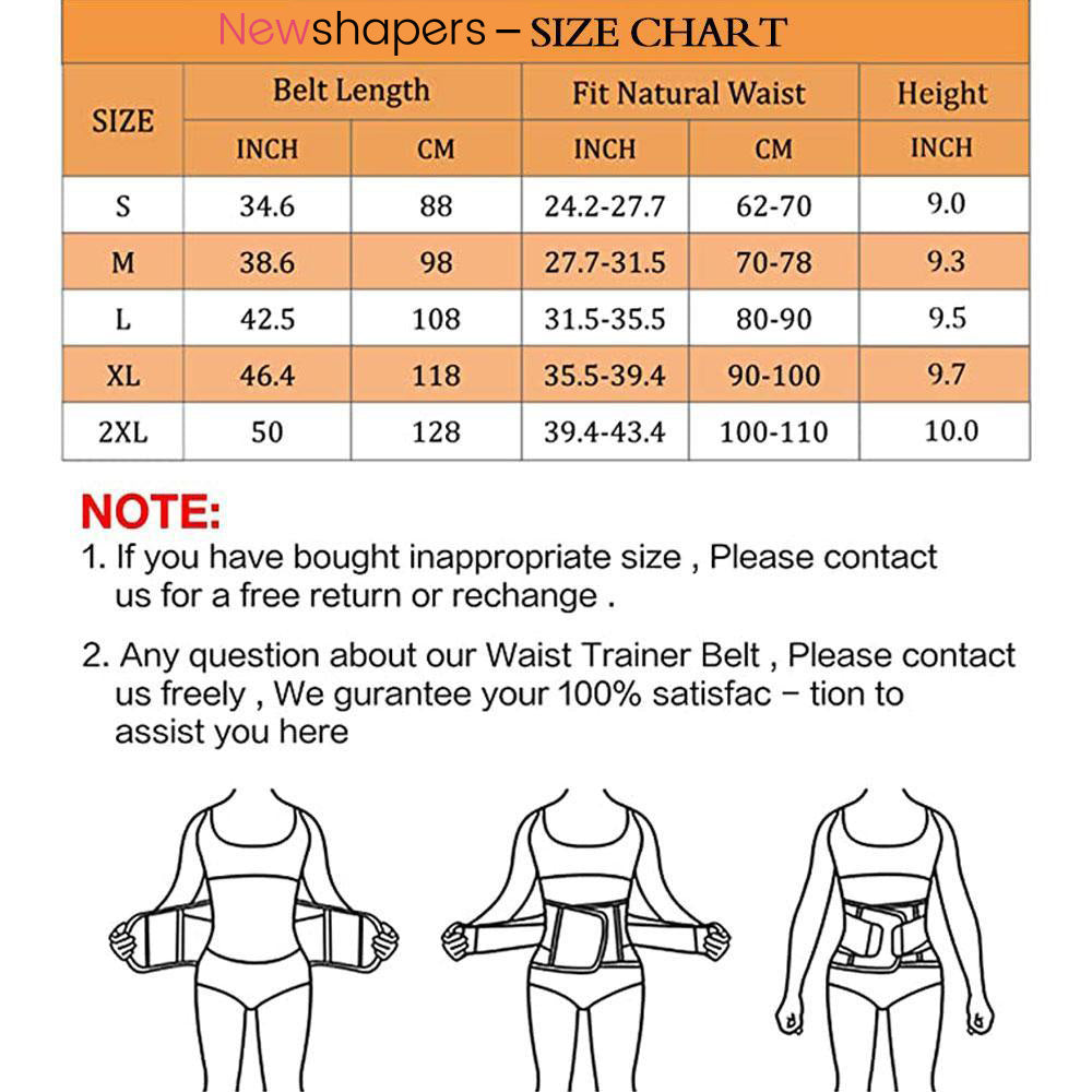 Men Waist Trainer Slimming Body Shaper Belt Support