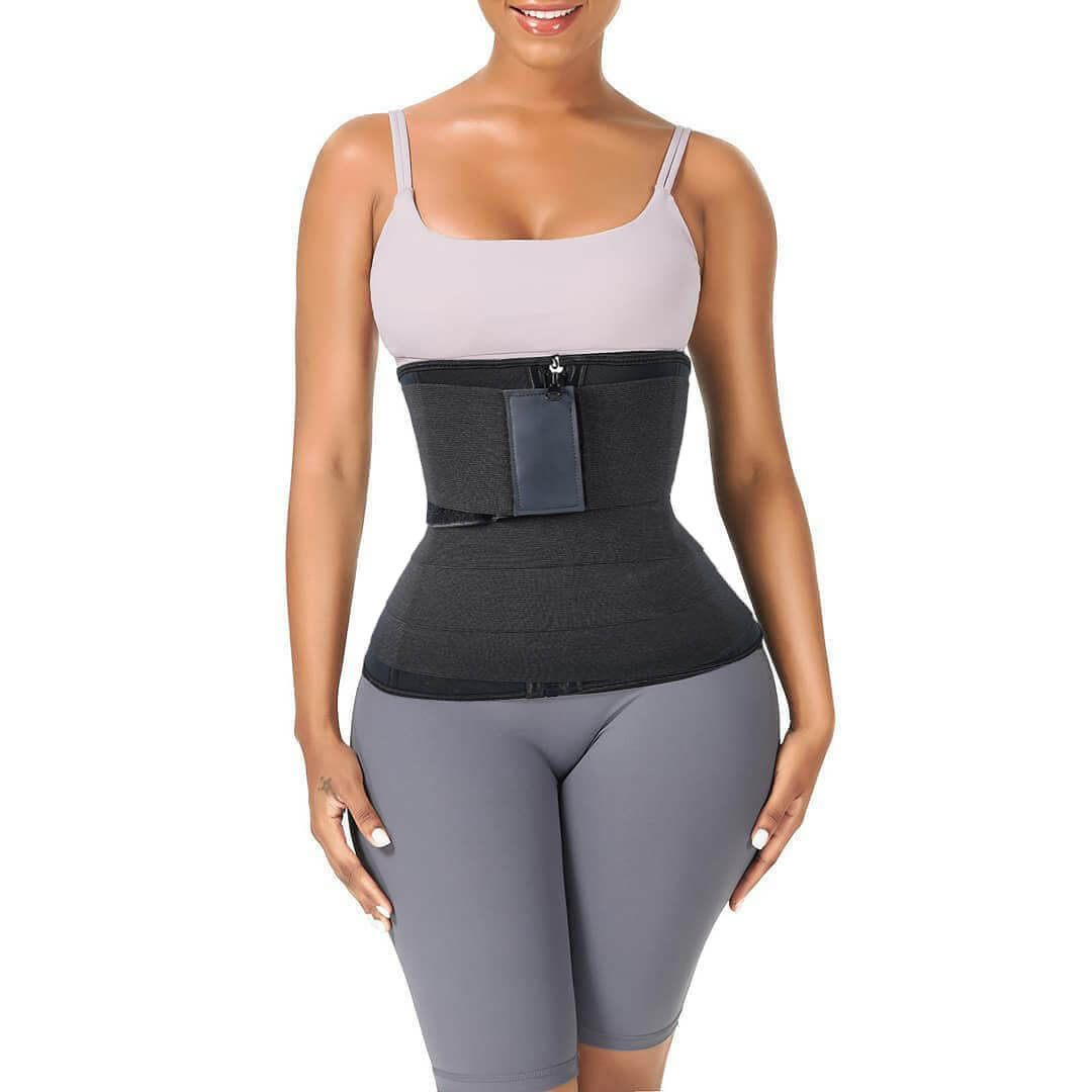 Waist Trainer for Women Long Torso Sweat Waist Trimmer Shapewear Tummy Control Waist Shaper Tummy Wrap