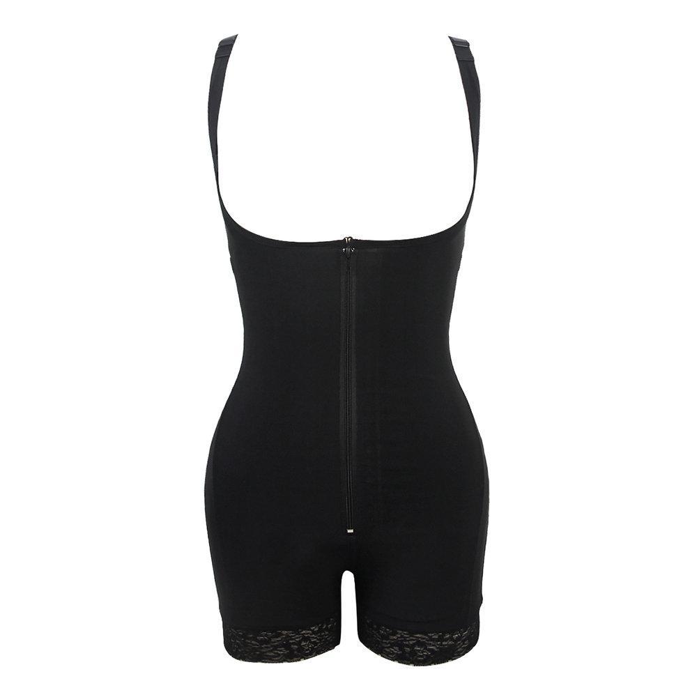 Front Zipper Belly Control Push Up Slimming Bodysuit Shapewear