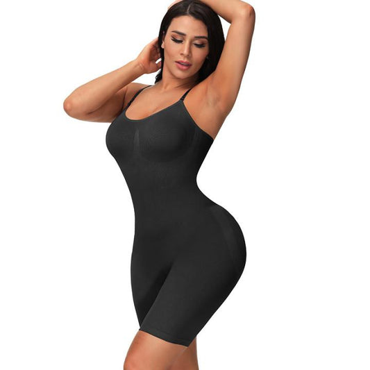 Women Tummy Control Butt Lifter Bodysuit Seamless Low Back Invisible Under Dress