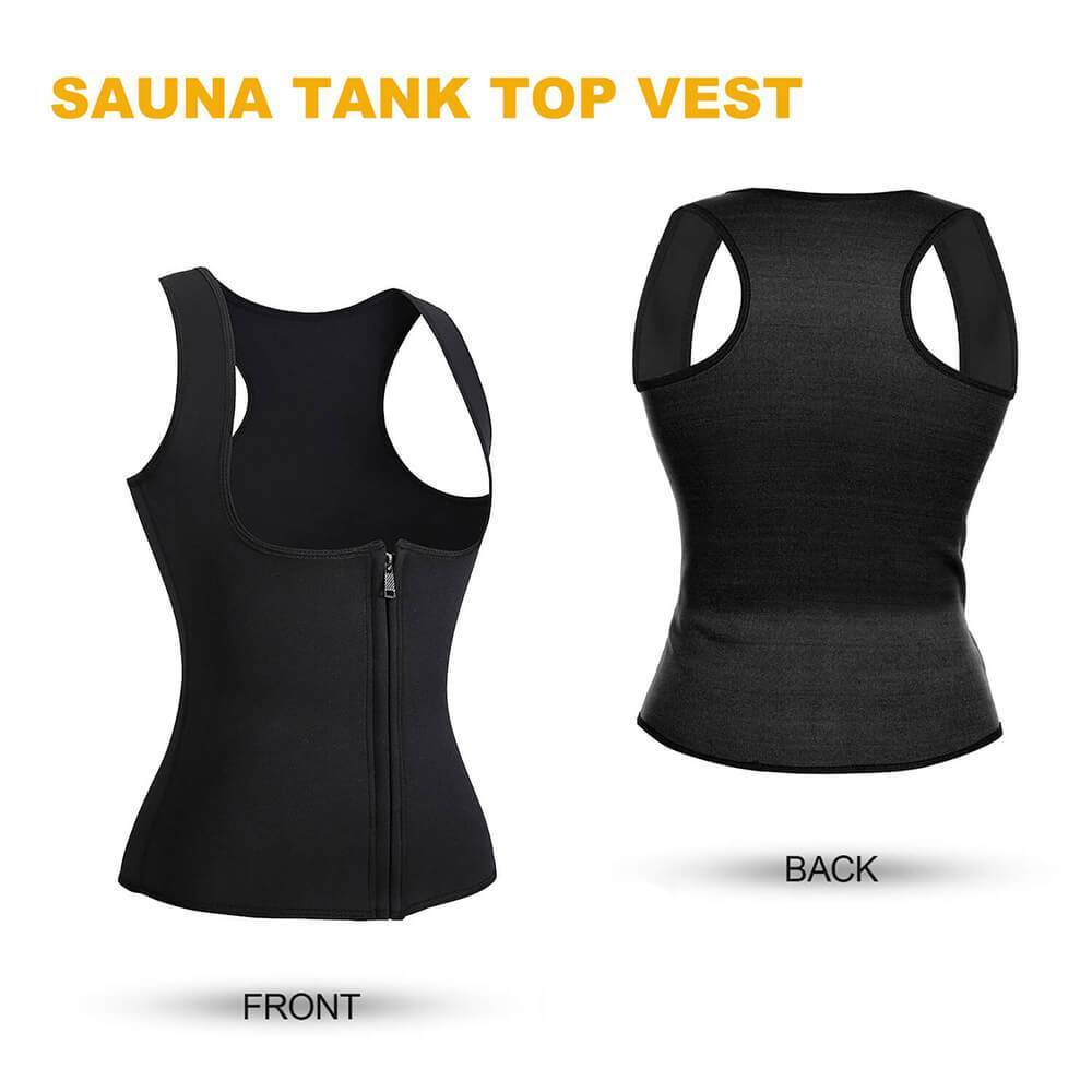 Waist Slim Zipper Sauna Corset