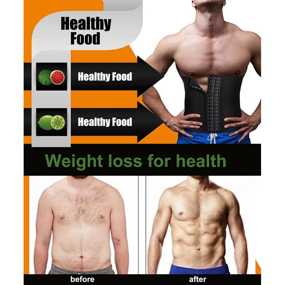 Men Fat Burning Waist Trainer Belt