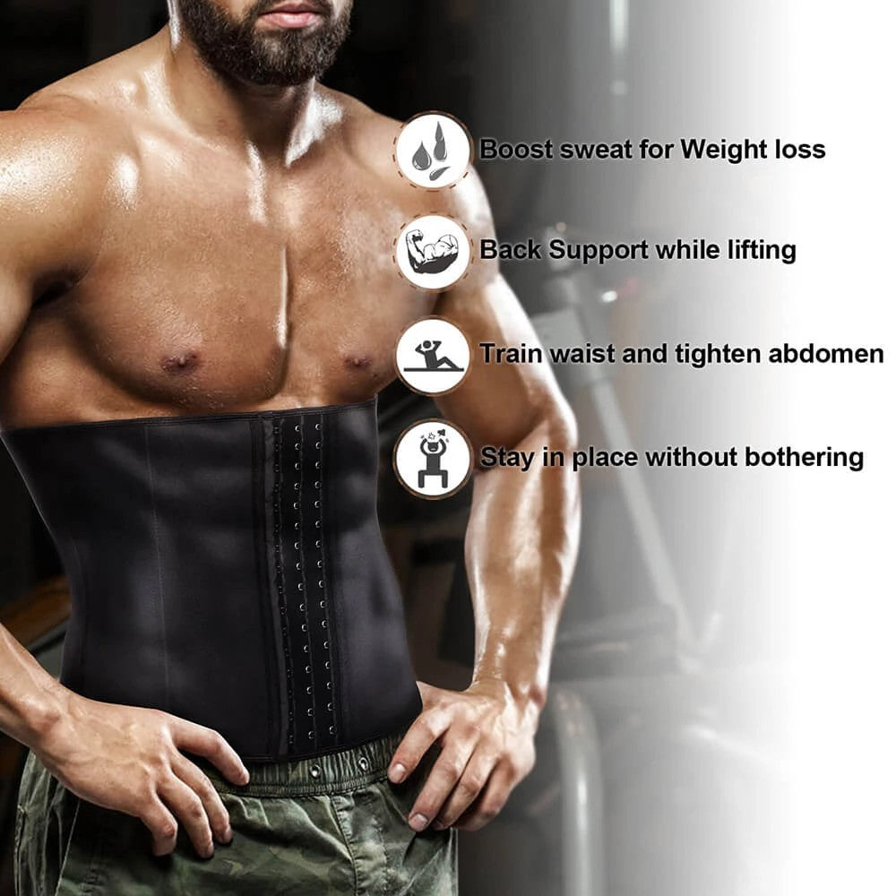 Men Fat Burning Waist Trainer Belt