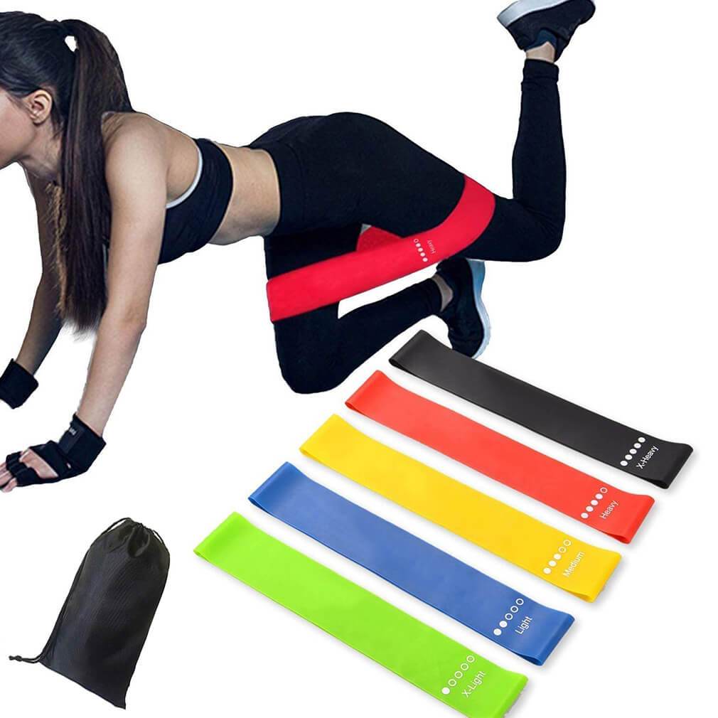 Resistance Loop Exercise Bands, Set of 5